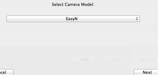Select Camera Model